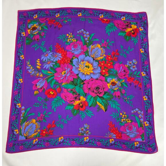 Liz Claiborne Square Silk Scarf - Picture 4 of 9